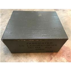 Painted Green Reproduction Civil War Ammo Box