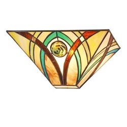 Tiffany Mission Style Stained Glass Sconce Light