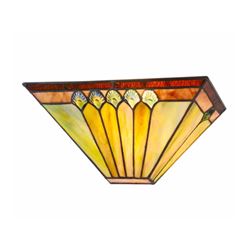 Tiffany Mission Style Stained Glass Sconce Light