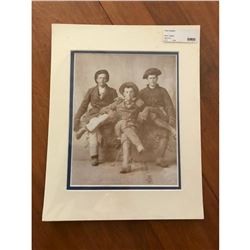 Group of 1890's Western Cowboys Sepia Tone Photo Print