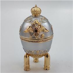 Russian Royal Military Trinket, Jewel Box, Egg