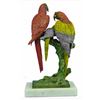 Image 4 : Colorful Family of Brazilian Parrot Birds Bronze Sculpture