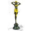 Image 1 : After Chiparus, Art Deco Style Gilt Bronze Sculpture, Illusion of Virtue