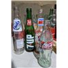 Image 2 : Approx. 30 vintage empty Coca Cola, Pepsi, 7Up, Fanta, Crush bottles with vintage wooden crate