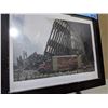 Image 2 : Framed Coca-Cola truck with the World Trade Center collapse background 11.5" x 9.5"