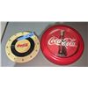 Image 1 : Pair of '80s Coca-Cola clocks - 8" and 10" Diameter