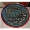 Image 2 : Raised painted tin coke button 14" Diameter
