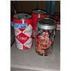 Image 1 : Tin coin banks 8" x 4", Coca Cola Glasses