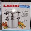 Image 1 : Lagostina three-piece pasta cooker 7.5L - Brand New