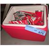 Image 1 : Novelty Coca Cola cooler with Coca Cola stationary and collectible pens