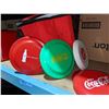 Image 2 : Coca Cola Frisbees and picnic cooler - (17.5"H x 11"Diameter)