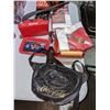 Image 1 : Coca-Cola fanny pack and misc Coca-Cola items, napkins, Christmas décor, salt and pepper shakers