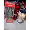Image 2 : Vancouver 2010 Olympics Coca-Cola glass with collectible Coca Cola bottle and three plastic glasses