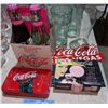 Image 2 : Coca-Cola glassware tin box and playing cards with box