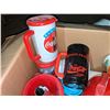 Image 1 : Corrugated Coca-Cola signs and plastic cups