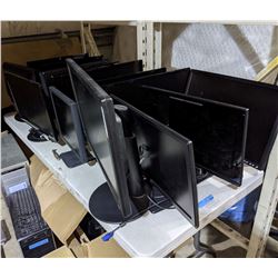 A lot of approximately 27 monitors