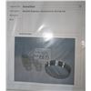Image 2 : Three assorted desk labs, decanter and glasses with chrome serving tray, one wall sconce glass