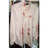 Image 1 : Rack full of zombie costumes and hero outfits from the show