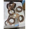 Image 1 : Metal and leather broken down shackles from torture scenes re Torture items from the show