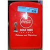 Image 1 : Personal fridge 11"H x 7"W  and Coca-Cola polar bear lamp 17"H