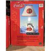 Image 2 : Personal fridge 11"H x 7"W  and Coca-Cola polar bear lamp 17"H