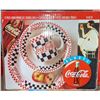Image 1 : Coca-Cola checker plate dish set