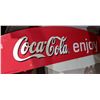 Image 2 : Coca Cola freezer top plastic sign (53" x 14") and 2 others