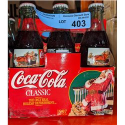 1997 Coca Cola Christmas cases