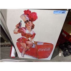 Coca Cola pin up girl - 34" x 23"