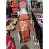 Image 2 : 1 Stand up Coca Cola bottle (34"x 23") and 1 Coca Cola stand up poster on cardboard