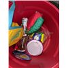 Image 4 : Coca Cola Lamp shades, bucket full of advertising and misc