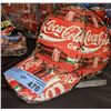 Image 1 : Coca-Cola tin cap, binocular case and tin robot