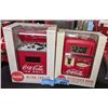 Image 2 : 2 Coca Cola clocks (cooler and dispenser bank shaped)