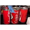 Image 1 : Collectible Coca Cola cans and moving cans