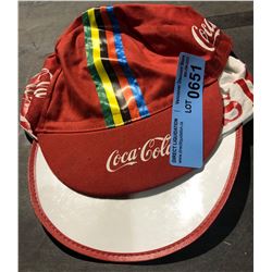 Coca Cola 1980s racing hat and 1980s painters cap