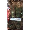 Image 2 : a set of Green Coca Cola Glasses - various sizes