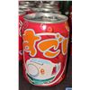 Image 1 : 1 row of Coca Cola bullet train cans - approx. 7 cans