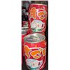 Image 2 : 1 row of Coca Cola bullet train cans - approx. 7 cans