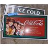 Image 1 : Coca Cola reproduction sign metal - 16" x 11"