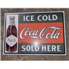 Image 2 : Coca Cola reproduction sign metal - 16" x 11"