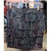Image 1 : Leather top with leather and metal wrist bracelets and broken down skirt accessories - full outfit