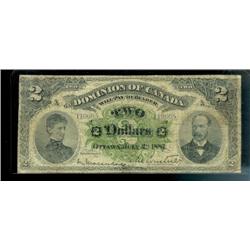 DC-11i  1887  $2  Letter A 110665.  A n