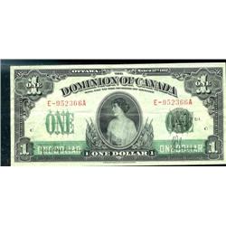 DC-23c  $1  1917  Saunders Seal over ON