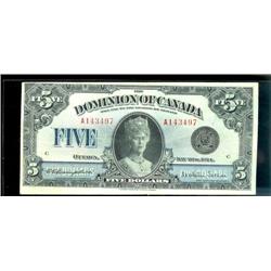 DC-27  1924  $5  A143497  The Queen Mar