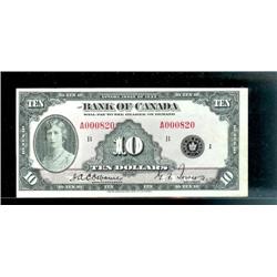 BC-7  1935  $10  English text  LOW SERI