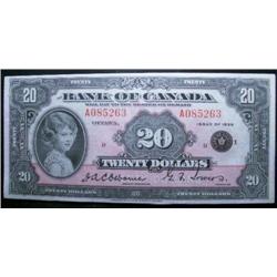 BC-9b  1935  $20  English text  Small s