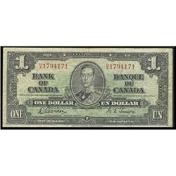 BC-21b, 1937 $1 H/A Narrow panel F+.  A