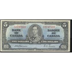BC-23a, 1937 $5 Osborne EF.  A scarce p
