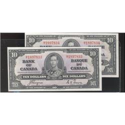 BC-24c, 1937 $10 Original UNC.  A lovel