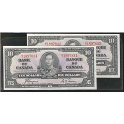 BC-24c, 1937 $10 Original UNC.  A lovel